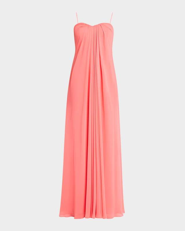 Brooke Strapless Chiffon Gown